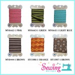 LACE - POLYESTER-2YD(HY1996-1 ORANGE, HY1997-1 BROWN, MY6442-1 PINK, MY6443-1 GREEN, MY6444-1 BROWN, MY6445-1 LIGHT BLUE)